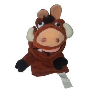 Vintage Disney Store The Lion King Pumbaa 10" Hand Puppet